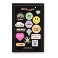 Sticker Lluvia Pastel Negro