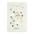 Sticker Lluvia Pastel Verde